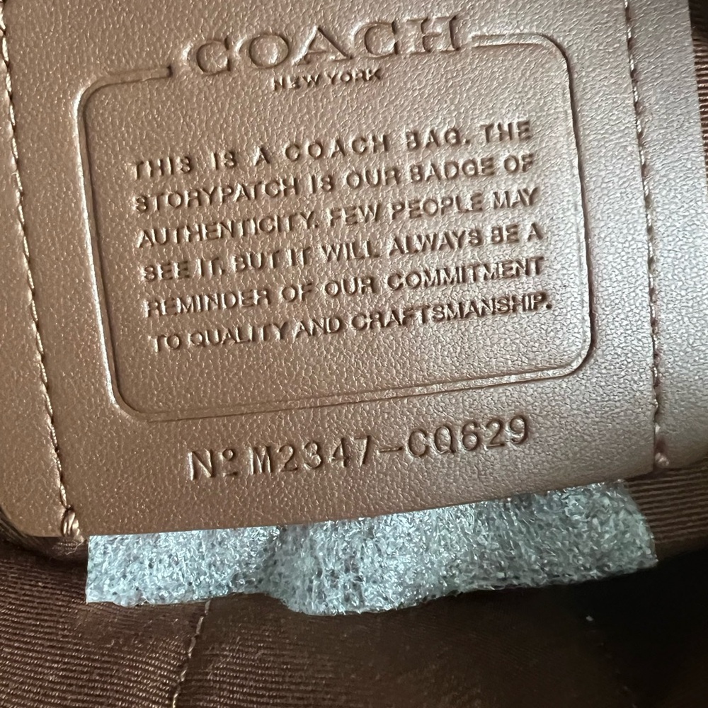 Coach Large Men's Tan and Black Backpack - Picture 6 of 11